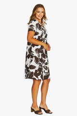 Jump Lush Mono Gather Dress