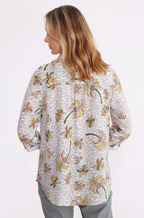 Yarra Trail Flower Leopard Print Shirt