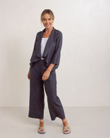 See Saw 100% Linen Drape Jacket