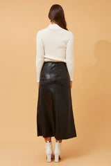 Caroline Morgan Pleather Skirt