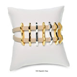 Jantan 2 rows black leather Bracelet
