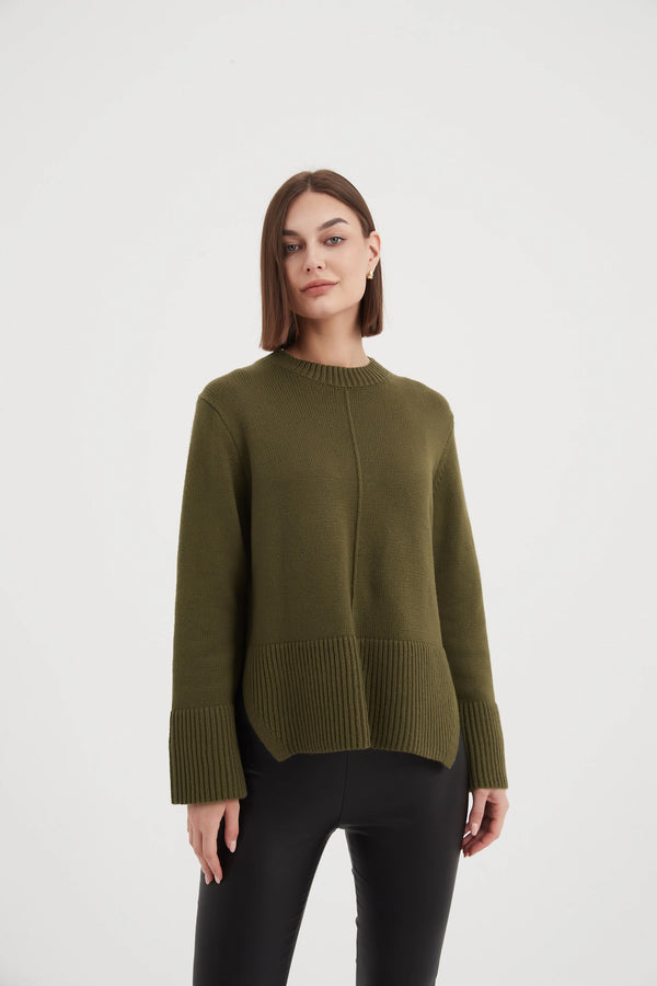 Tirelli Deep Split Knit Jumper