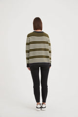 Tirelli Stripe Contrast Knit Jumper