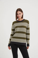 Tirelli Stripe Contrast Knit Jumper