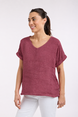 Love From Italy Short Sleeve Calypso Top