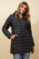 Caroline Morgan Reversible Hooded Puffer Coat