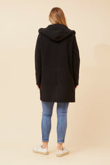 Caroline Morgan Zip Front Hooded Jacket