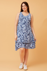 Bottega Tye-Dye Printed Dress