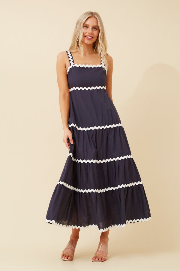 Caroline Morgan Ric Rac Tiered Dress