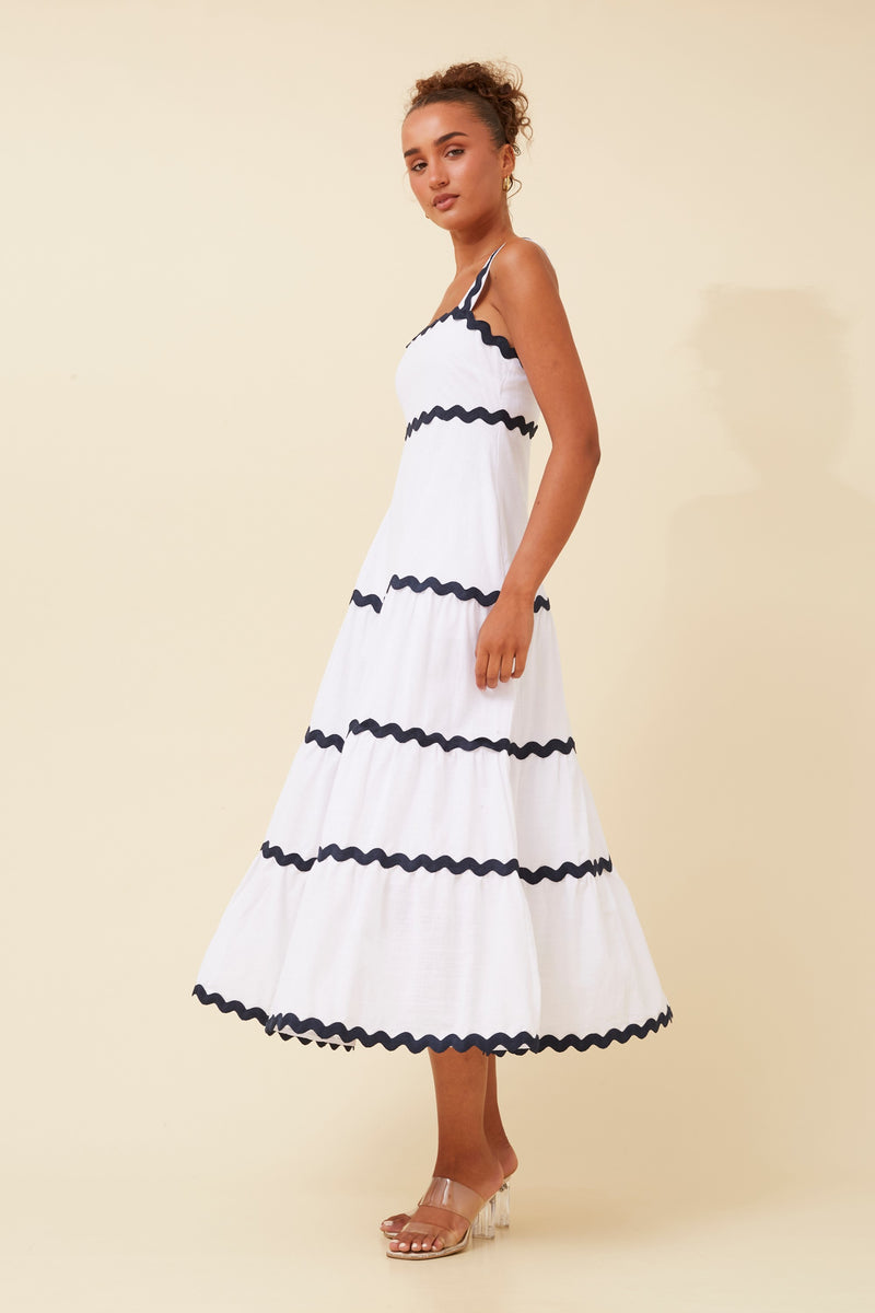 Caroline Morgan Ric Rac Tiered Dress