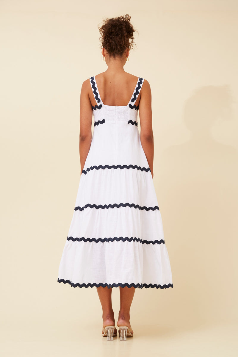 Caroline Morgan Ric Rac Tiered Dress