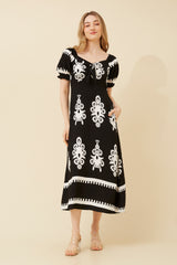 Caroline Morgan BoHo Midi Dress