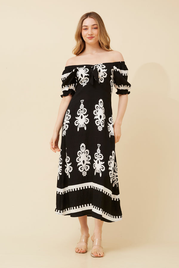 Caroline Morgan BoHo Midi Dress