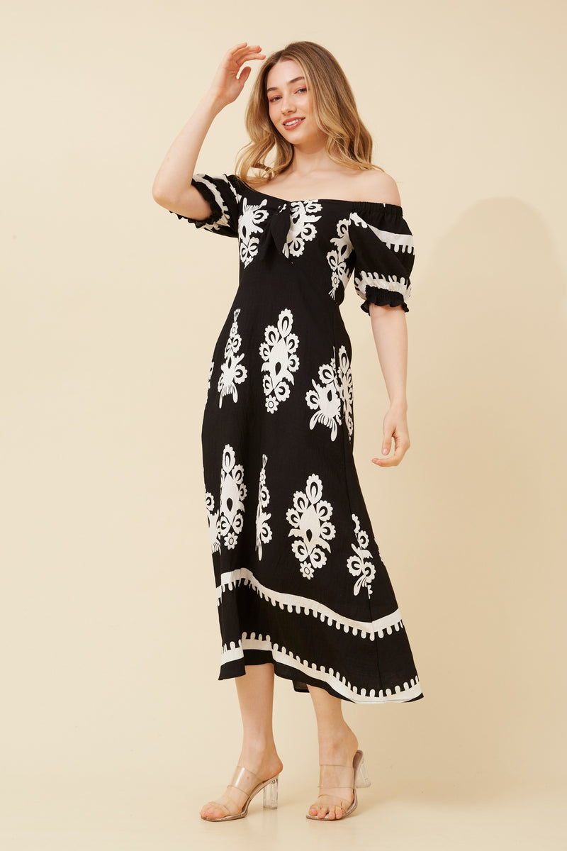 Caroline Morgan BoHo Midi Dress