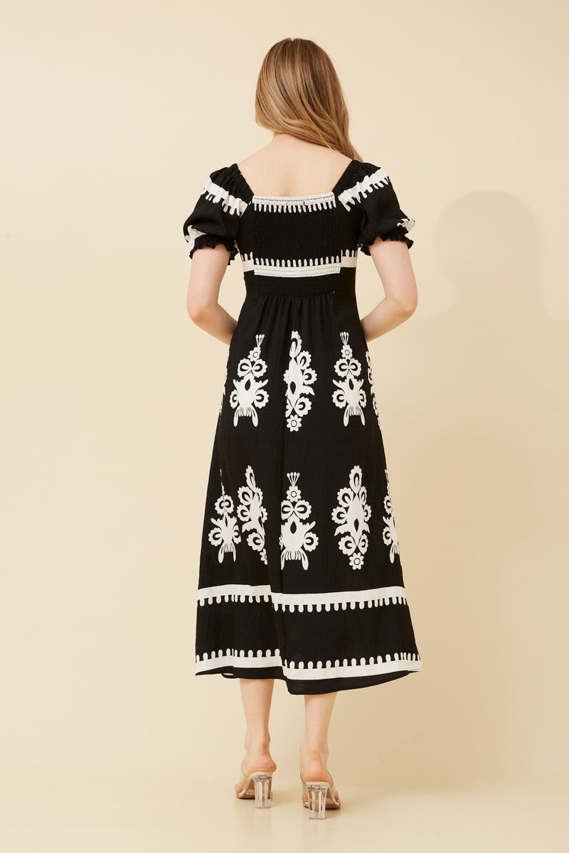 Caroline Morgan BoHo Midi Dress