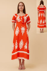 Caroline Morgan BoHo Midi Dress