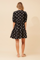 Caroline Morgan Ruffle Hem Dress