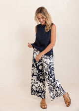 See Saw 100% Linen Button Back Top