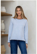 Miss Marlow Cabled Blanket Stitch Knit