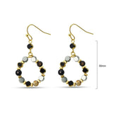 Jantan Glass beads on Hoop Earrings