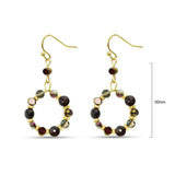 Jantan Glass beads on Hoop Earrings
