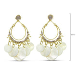 Jantan shell disc drops earrings