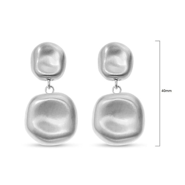 Jantan Metal 2 pce Drop Earrings