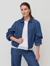 Marco Polo Off Duty Denim Bomber Jacket