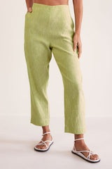 See Saw Linen 7/8 Elastic Back Pant