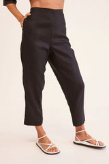 See Saw 100% Linen 7/8 Flat Front Pant