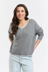 Italian Star Cashmere Tracks Jumper