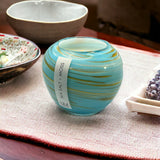 Globe Blue Swirl - Sea Salt Moss