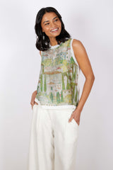 JJ Sisters Linen Silk Top