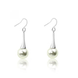 Jantan Glass Pearl Drop Earring