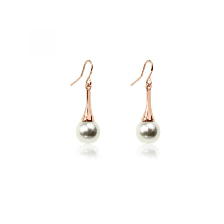 Jantan Glass Pearl Drop Earring