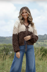 Miss Marlow Fluffy Block Cardigan