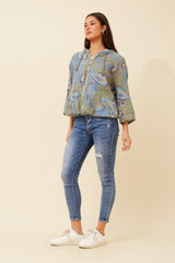 Bottega Paisley Printed Hoodie