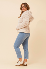 Caroline Morgan Faux Fur Jacket