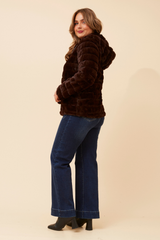 Caroline Morgan Faux Fur Jacket