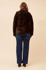 Caroline Morgan Faux Fur Jacket