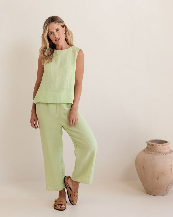 See Saw Linen/Rayon Drawstring Pant