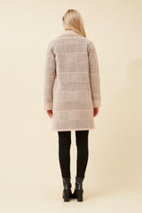 Caroline Morgan Check Print Coatigan