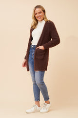 Caroline Morgan Eyelash Knit Cardigan