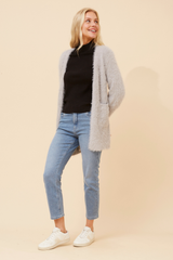 Caroline Morgan Eyelash Knit Cardigan