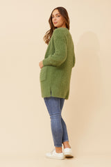 Caroline Morgan Eyelash Knit Cardigan