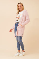 Caroline Morgan Eyelash Knit Cardigan