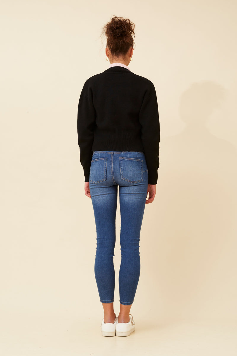 Caroline Morgan Wool Blend Cardigan
