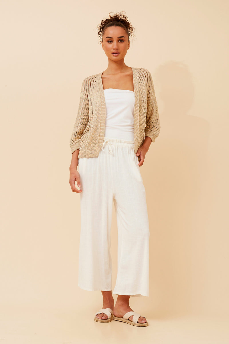 Bottega Crochet Lurex Cardigan