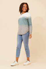 Caroline Morgan Colour Block Knit Jumper