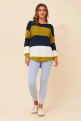 Caroline Morgan Colour Block Jumper